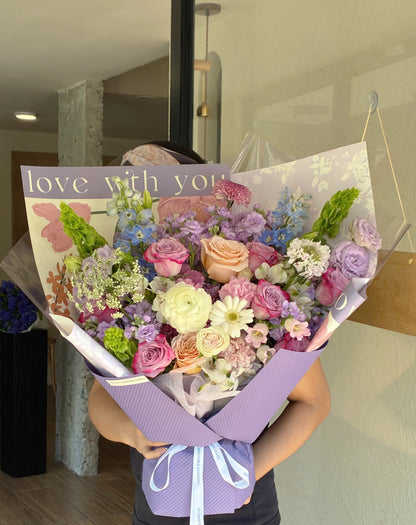 Mix de flores lila de lujo