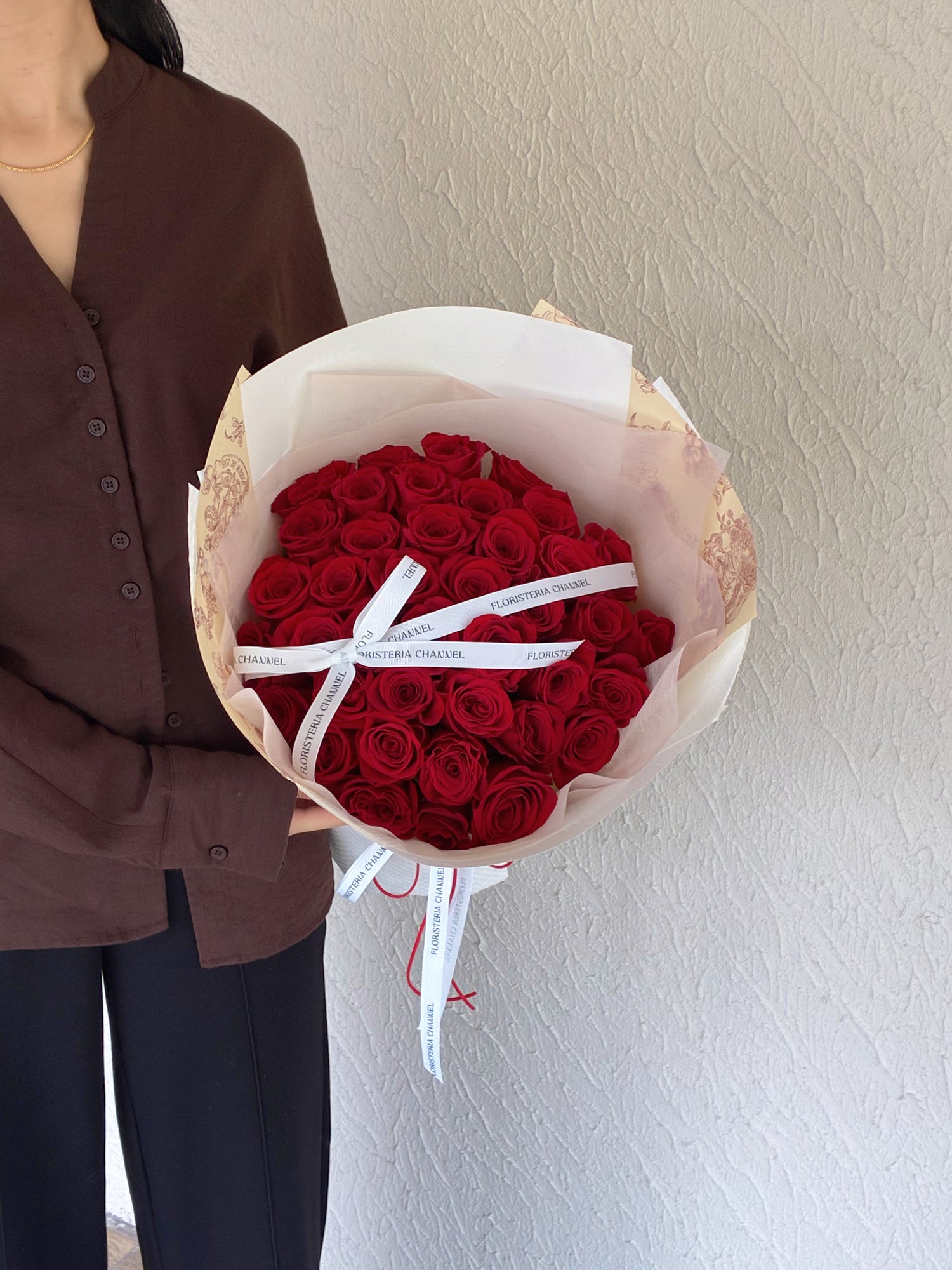 RAMO 40 ROSAS ROJAS