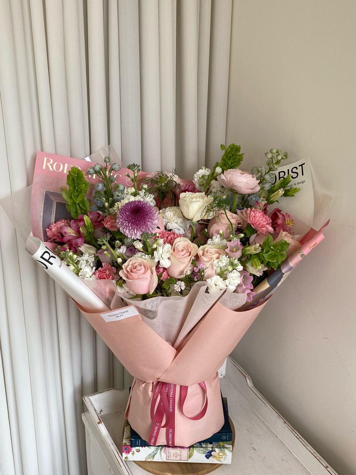 Mix de flores rosado de lujo
