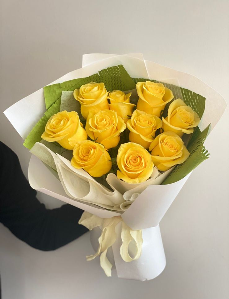 Ramo 10 rosas amarillas