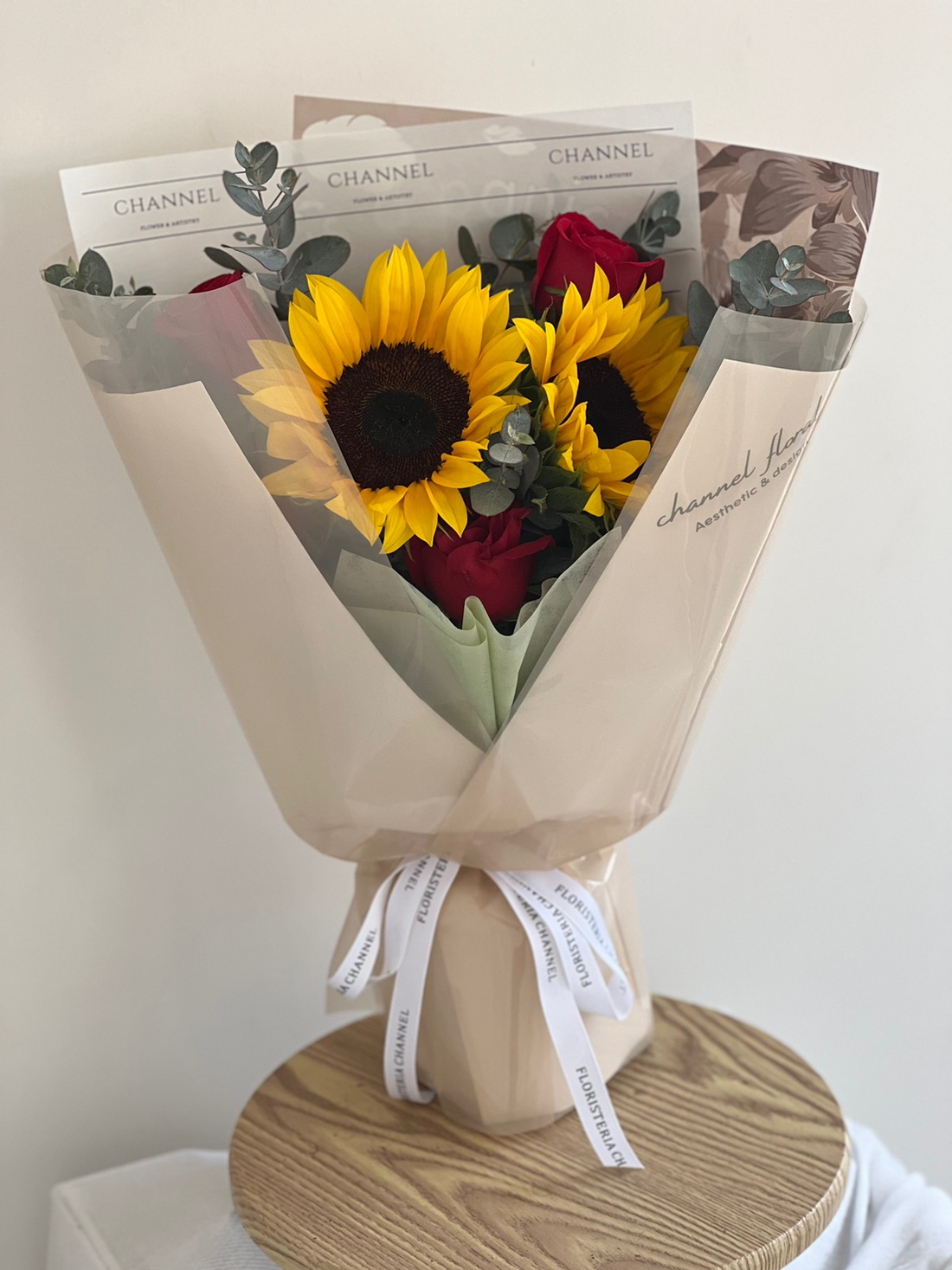 RAMO S GIRASOLES + ROSAS